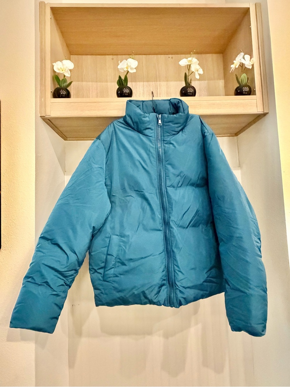 ASOS Teal Blue Puffer Jacket